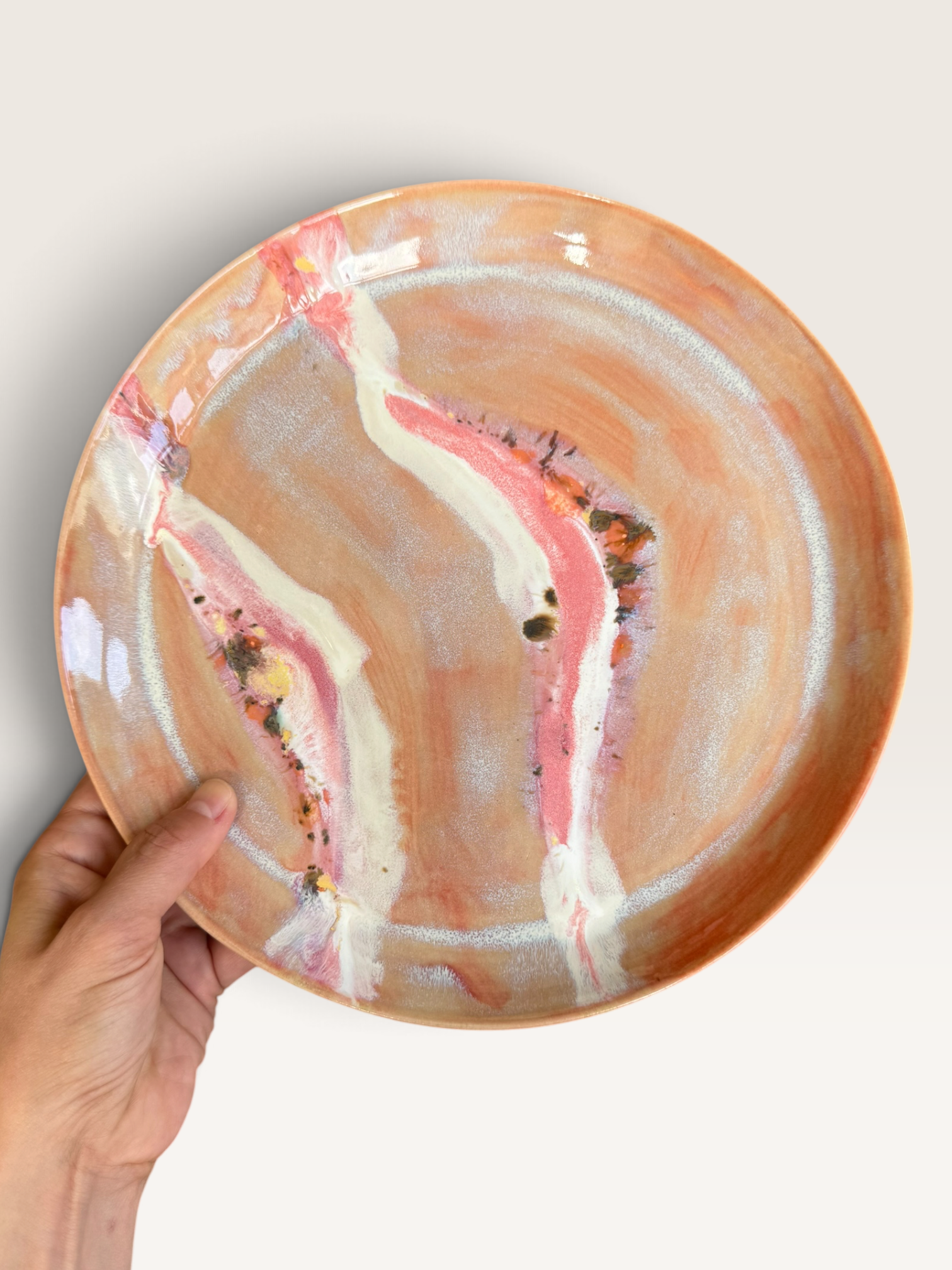 Dancing Prawns - Large Dinner Plate