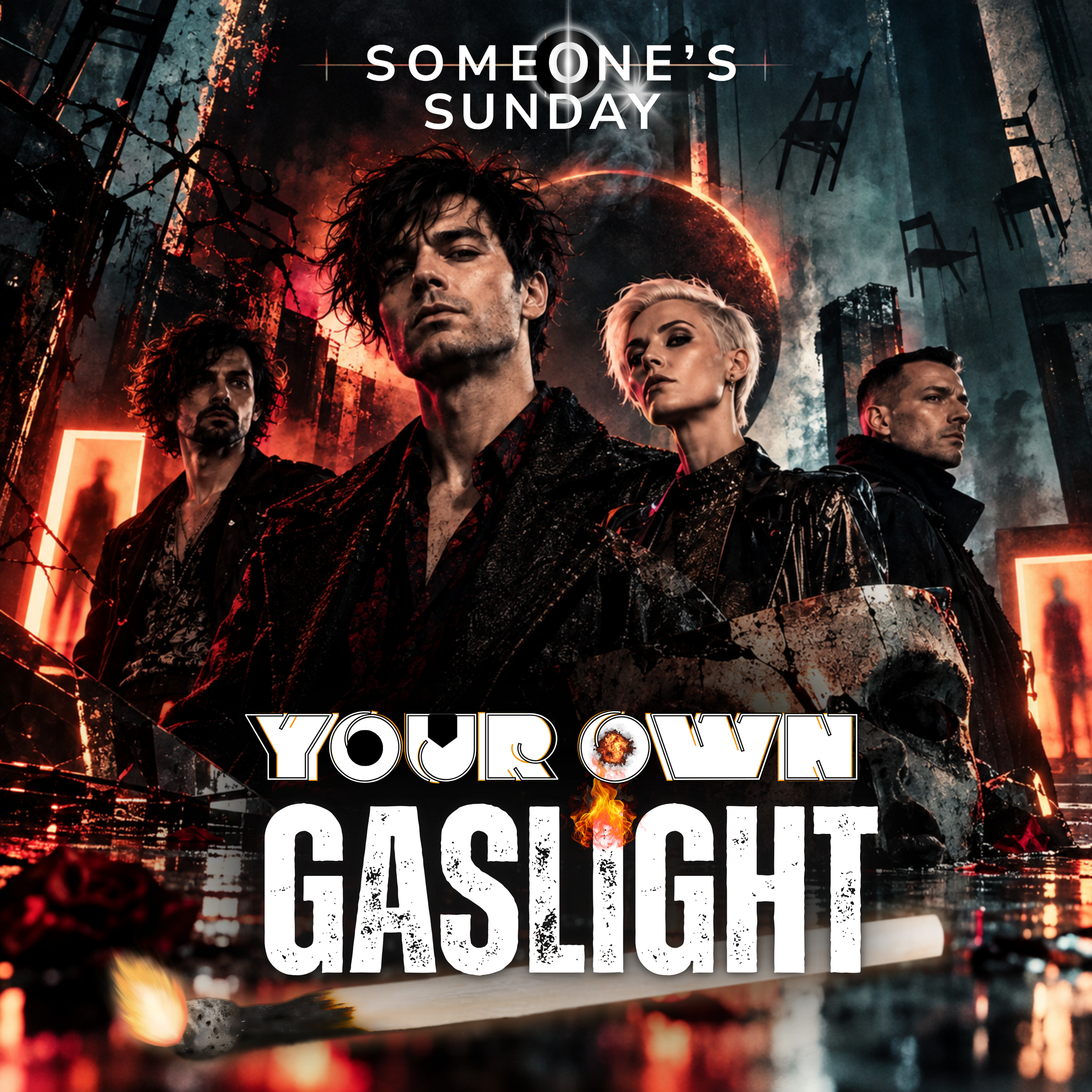 Single cover for 'Your Own Gaslight' by the band Someone's Sunday.