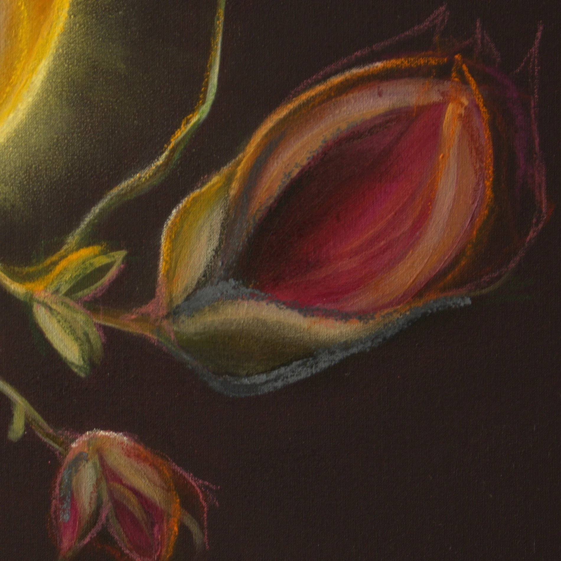KamiMadArt_2026-004_Aubergine-Yellow-Lava-with-2-Roses-and-Glow_CLOSEUP_two-roses.jpg