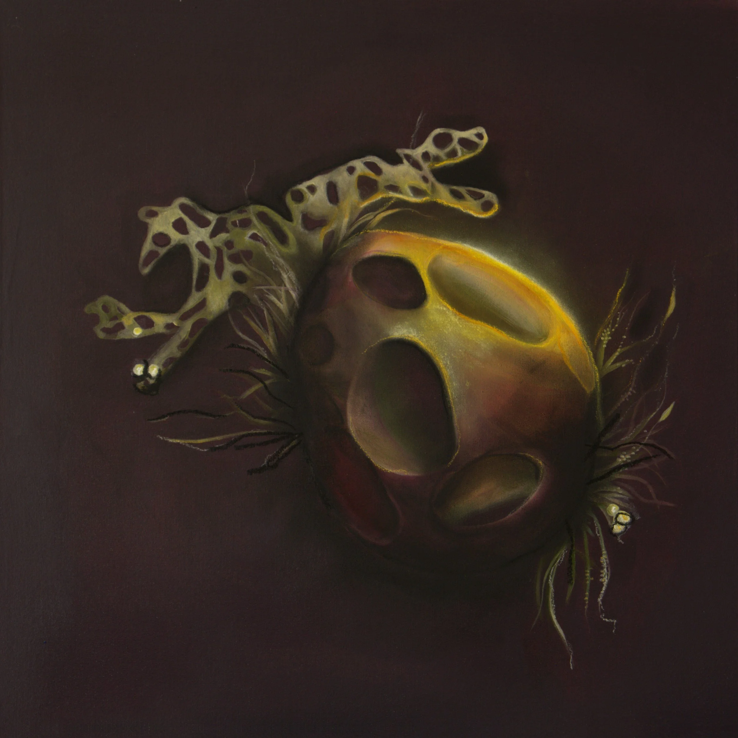 KamiMadArt_2026-003_Aubergine-Globe-with-Panther-and-Bush-with-Glow_WEB_2500px.jpg