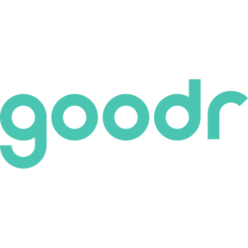 The word 'goadr' in lowercase teal font on a white background.