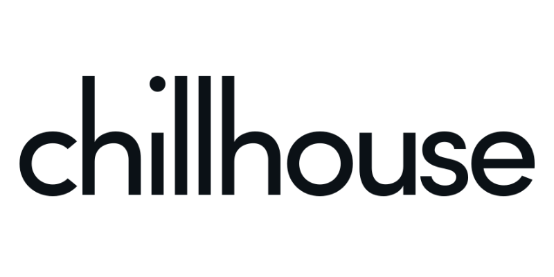 The word 'chillhouse' written in black lowercase letters.