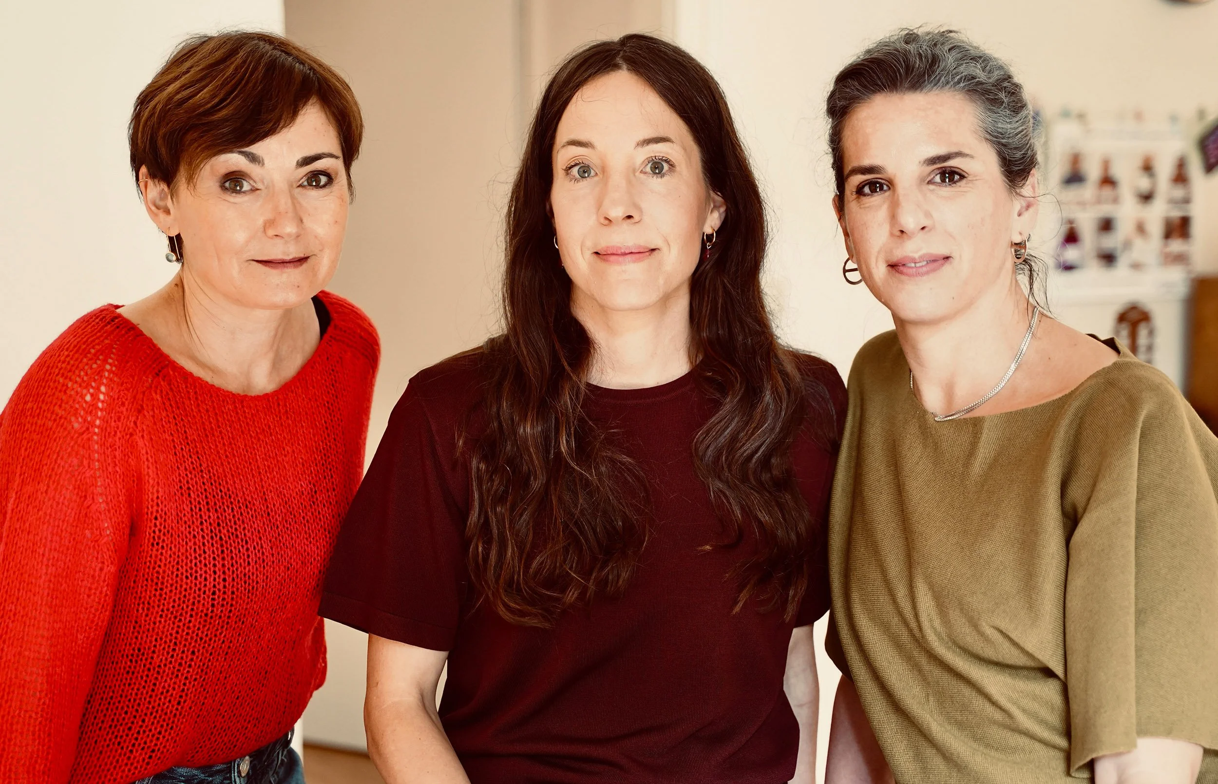 Steffi Löllgen, Anne-Catherine Studer und Anke Ostermann (von links), Sprache Stimme Gesang, Logopädische Praxen Köln-Ehrenfeld