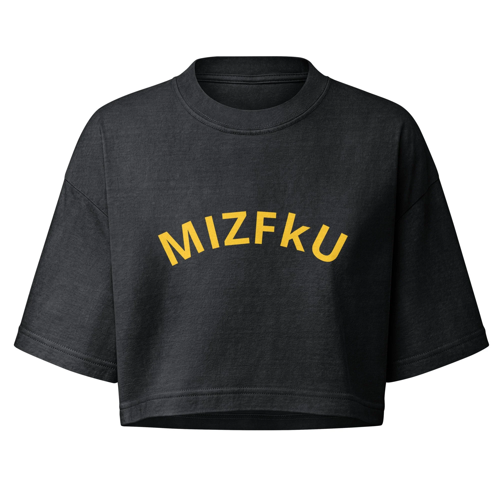 Women’s garment dye cropped MIZFkU tee