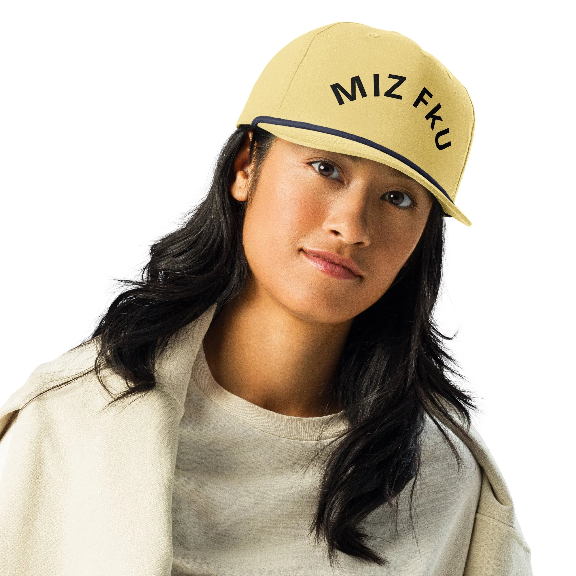 Gold n Black rope cap