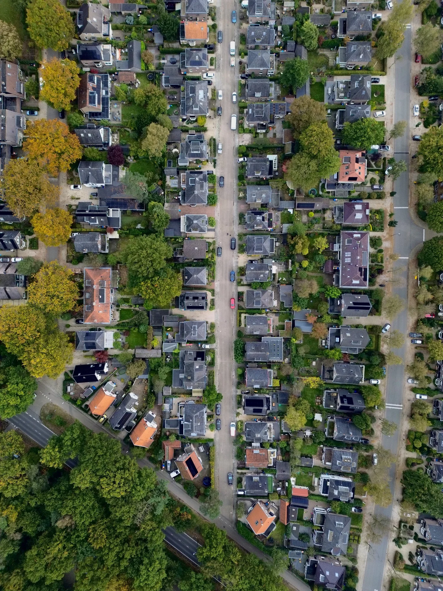 Woonwijk vanuit de lucht, Angel Videv