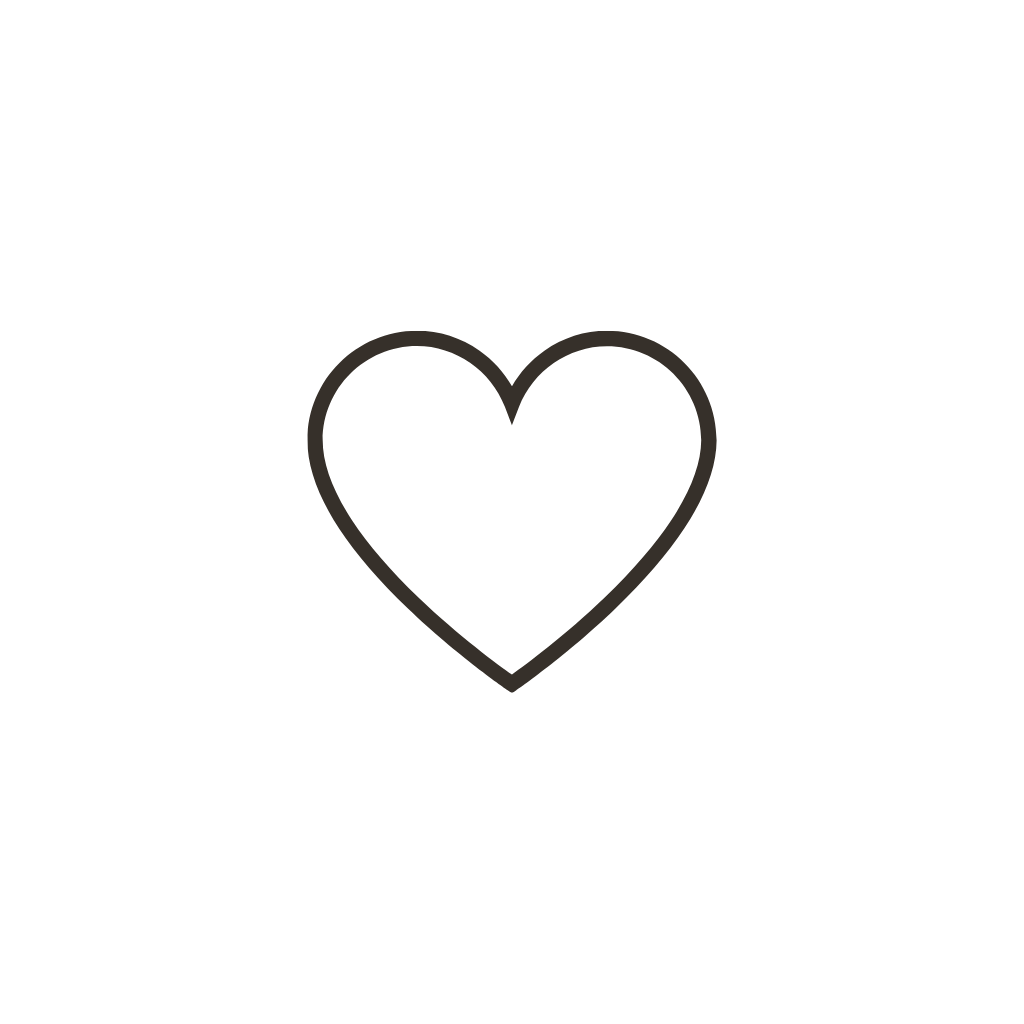 A black background with the word 'Love' written in white cursive text and a black outline of a heart below the word.