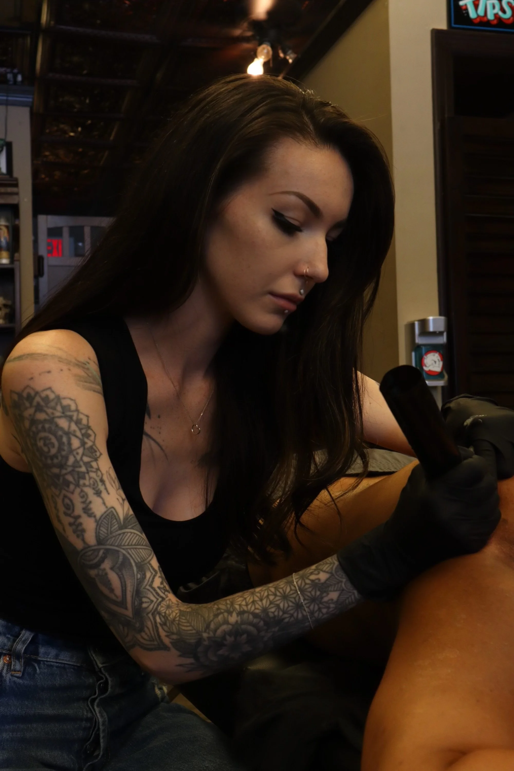 Kelly Cunningham, tattoo artist at Handsome Devil Tattoo Company in Saddle Brook, NJ