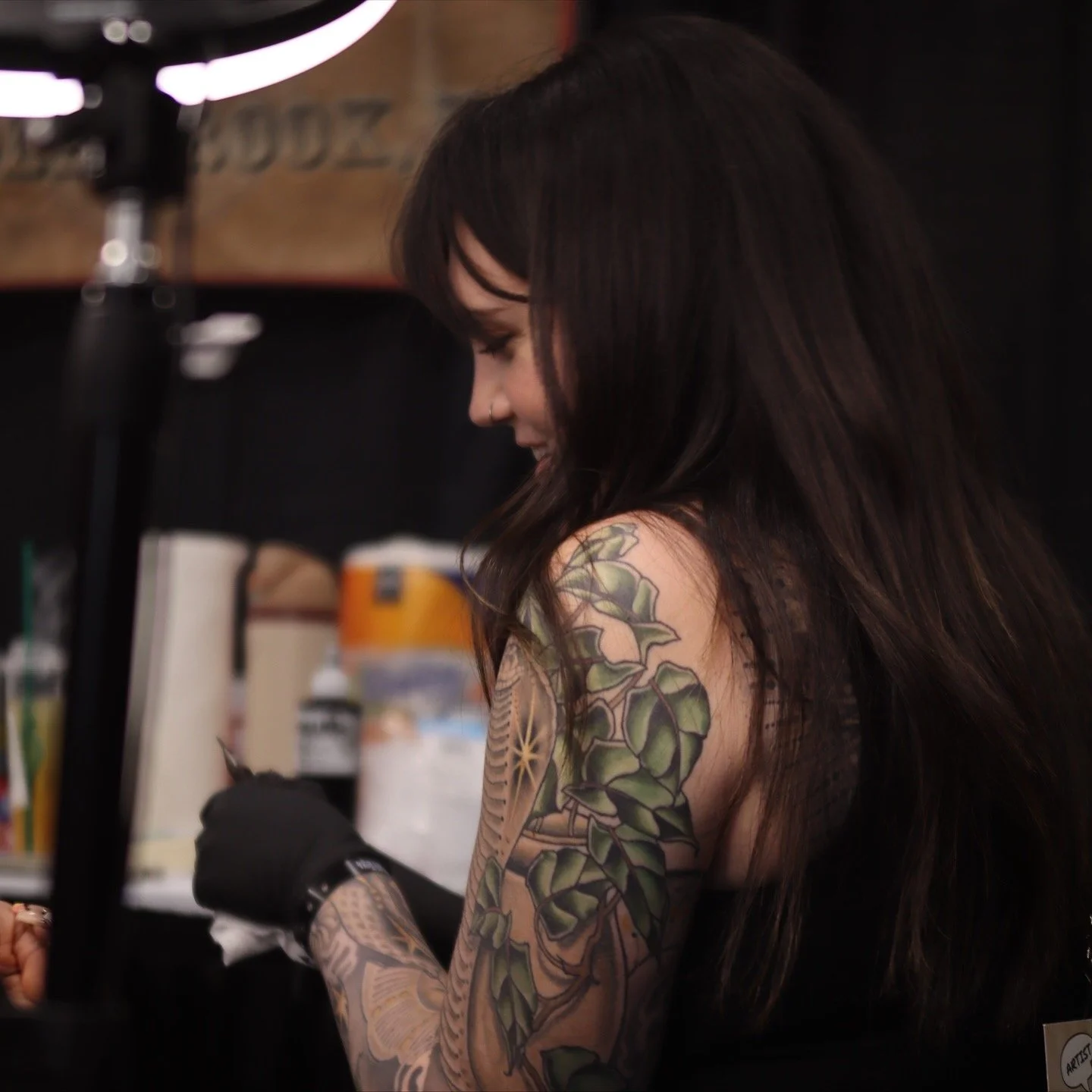 Madison Davenport, tattoo artist at Handsome Devil Tattoo Company in Saddle Brook, NJ