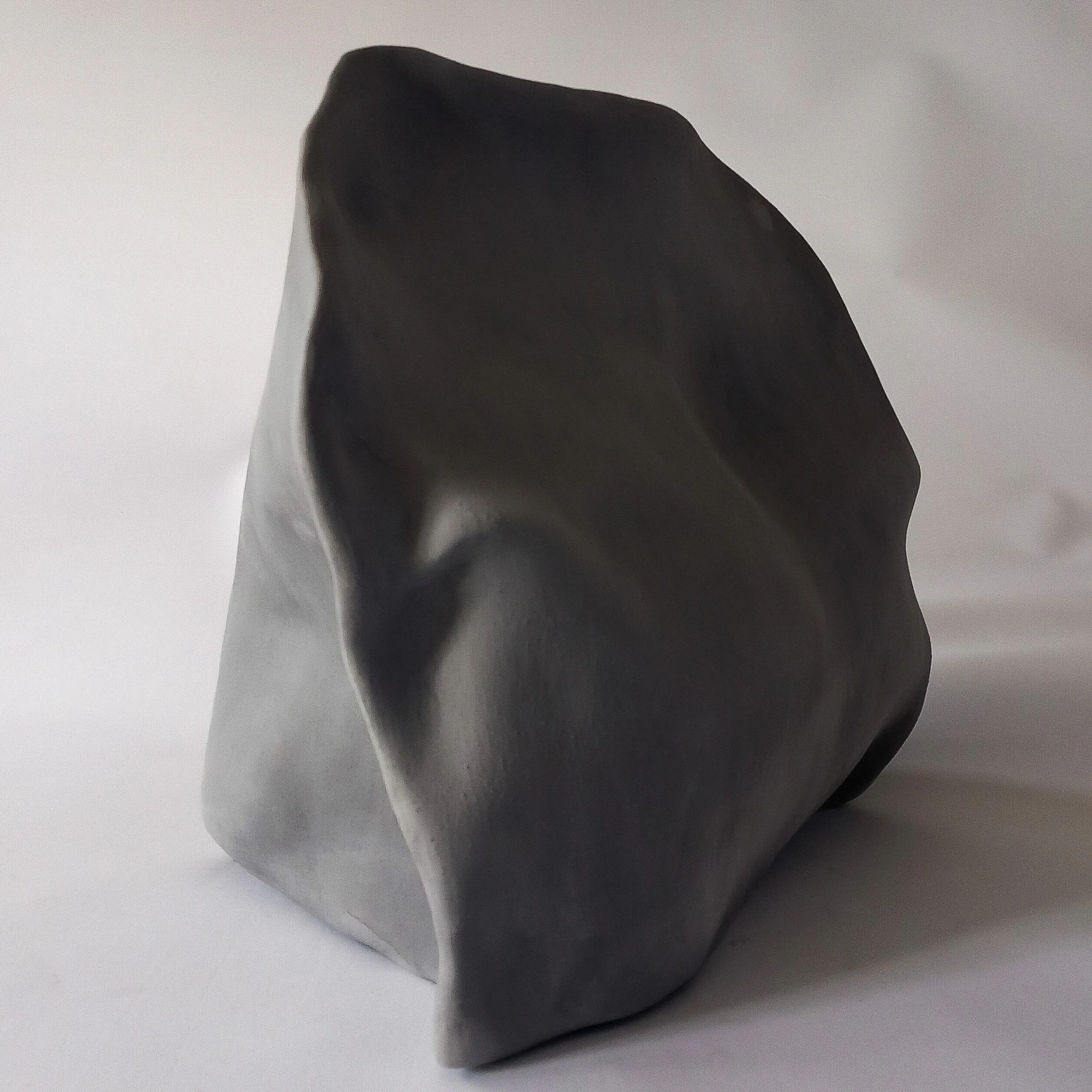 OPPOSITES I, 2024, black stoneware, 34 x 24 x 33 cm