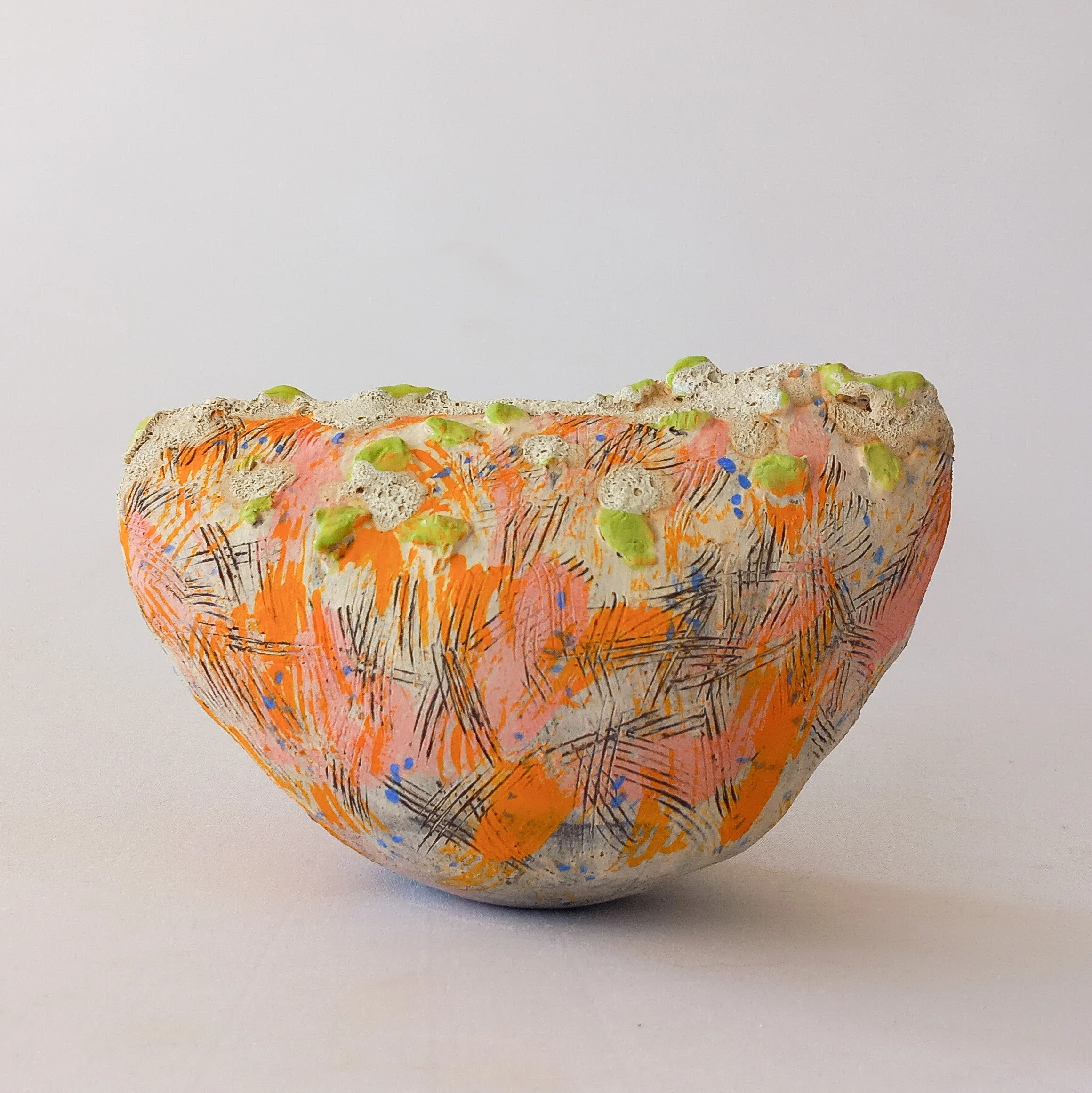 CRADLE I, 2026,
partially glazed stoneware, 19 x 13 x 13 cm