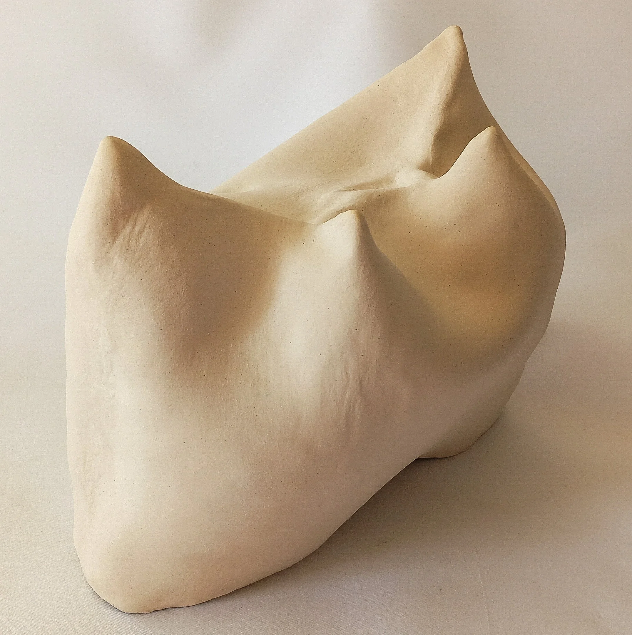PEAKY, 2025, white stoneware, 32 x 25 x 20 cm