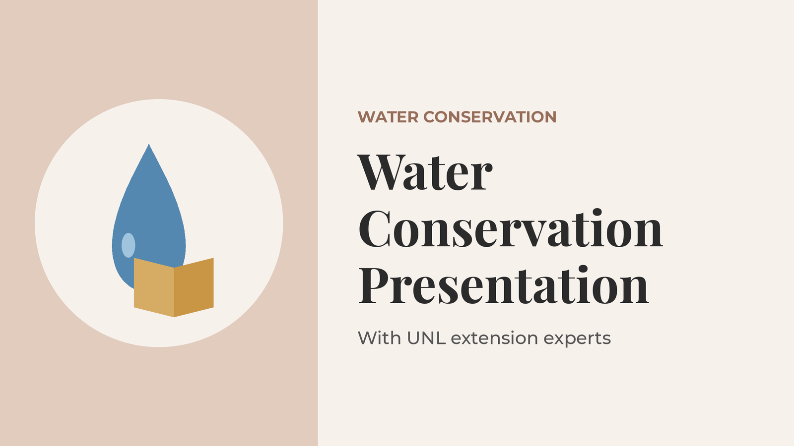 Water conservation and education