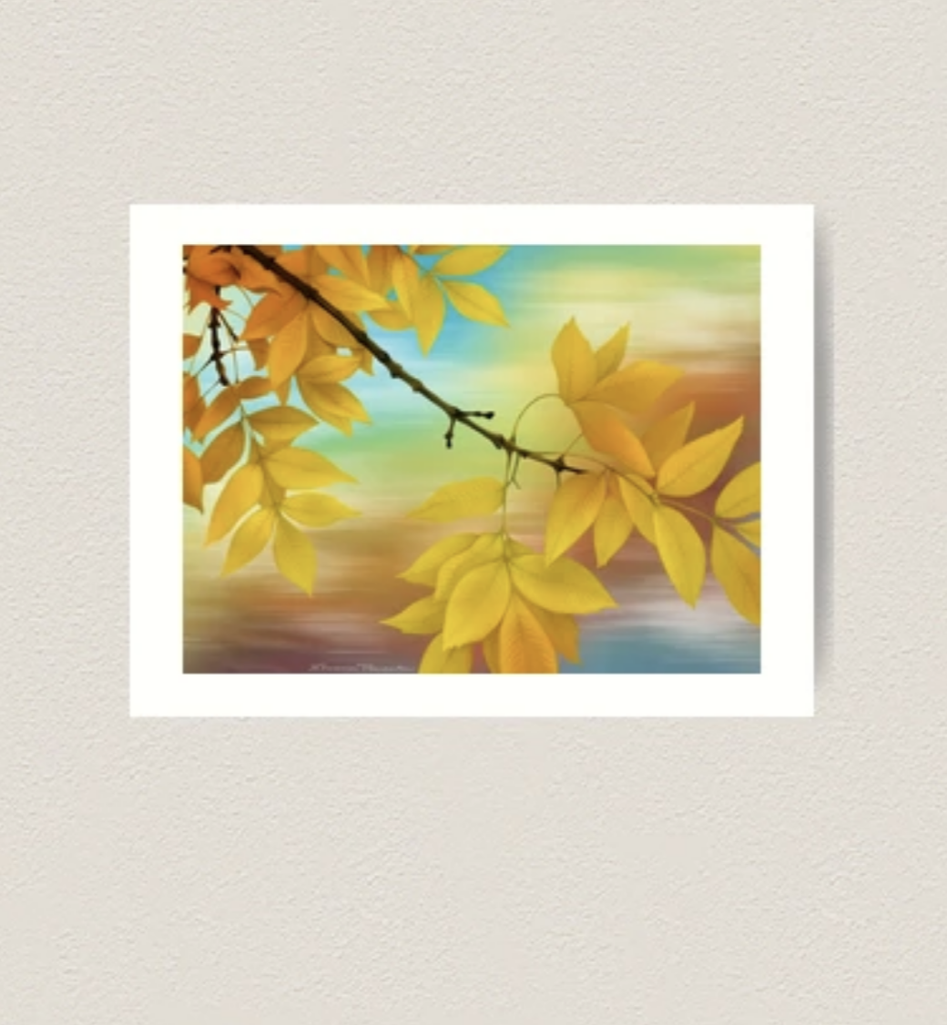 Fall Leaves Fine Art Print 16x12