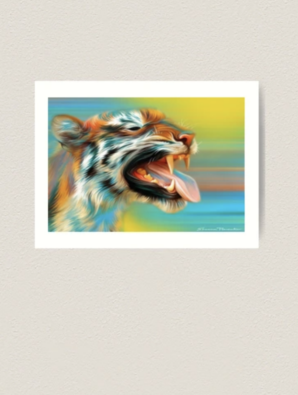 Tiger Fine Art Print 16x12