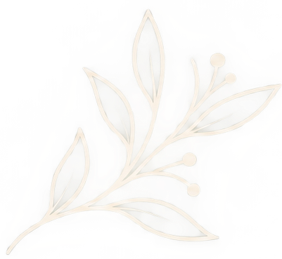 Decorative leafy branch line illustration