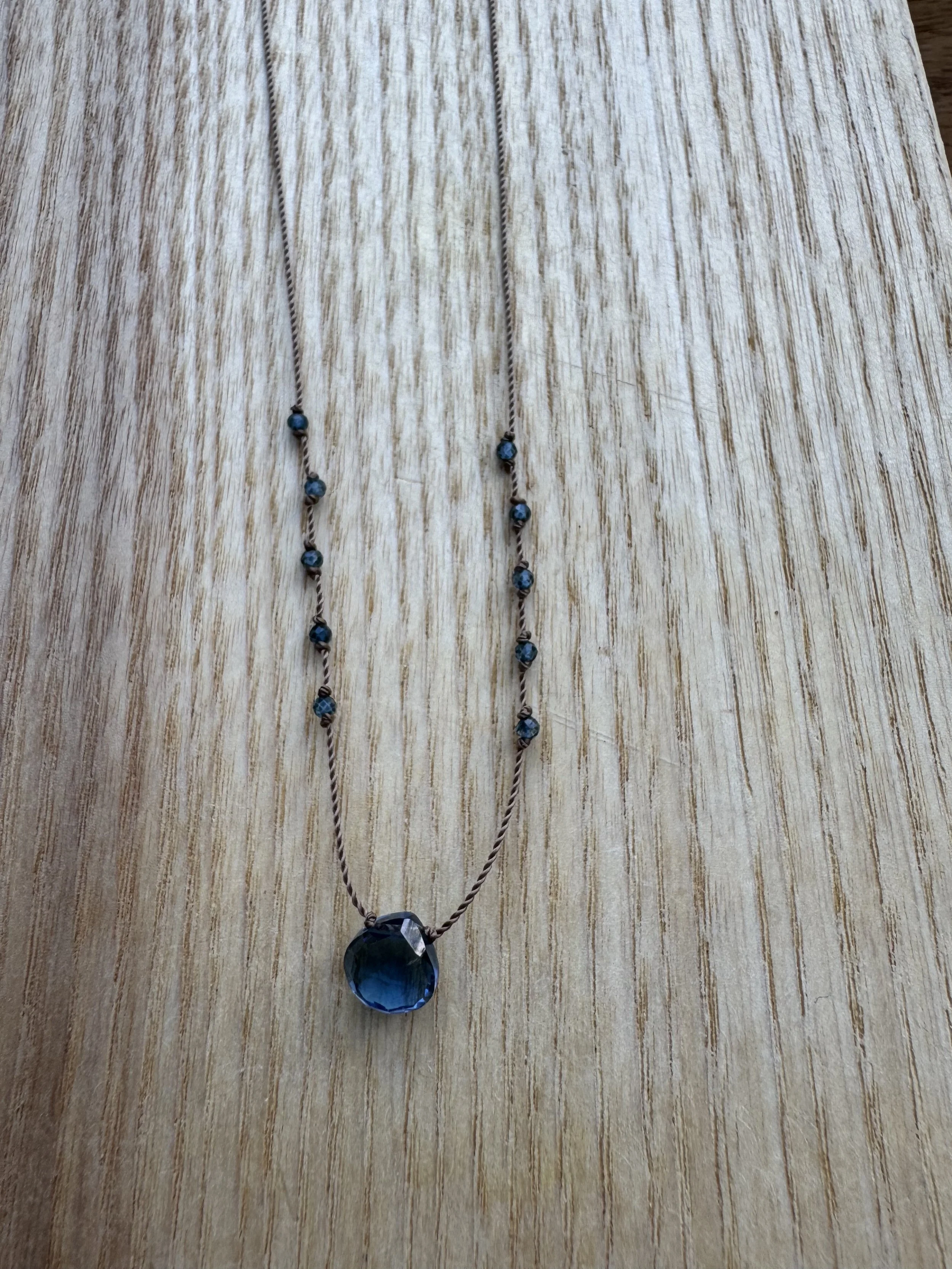 London Blue Quartz & London Blue Topaz Necklace