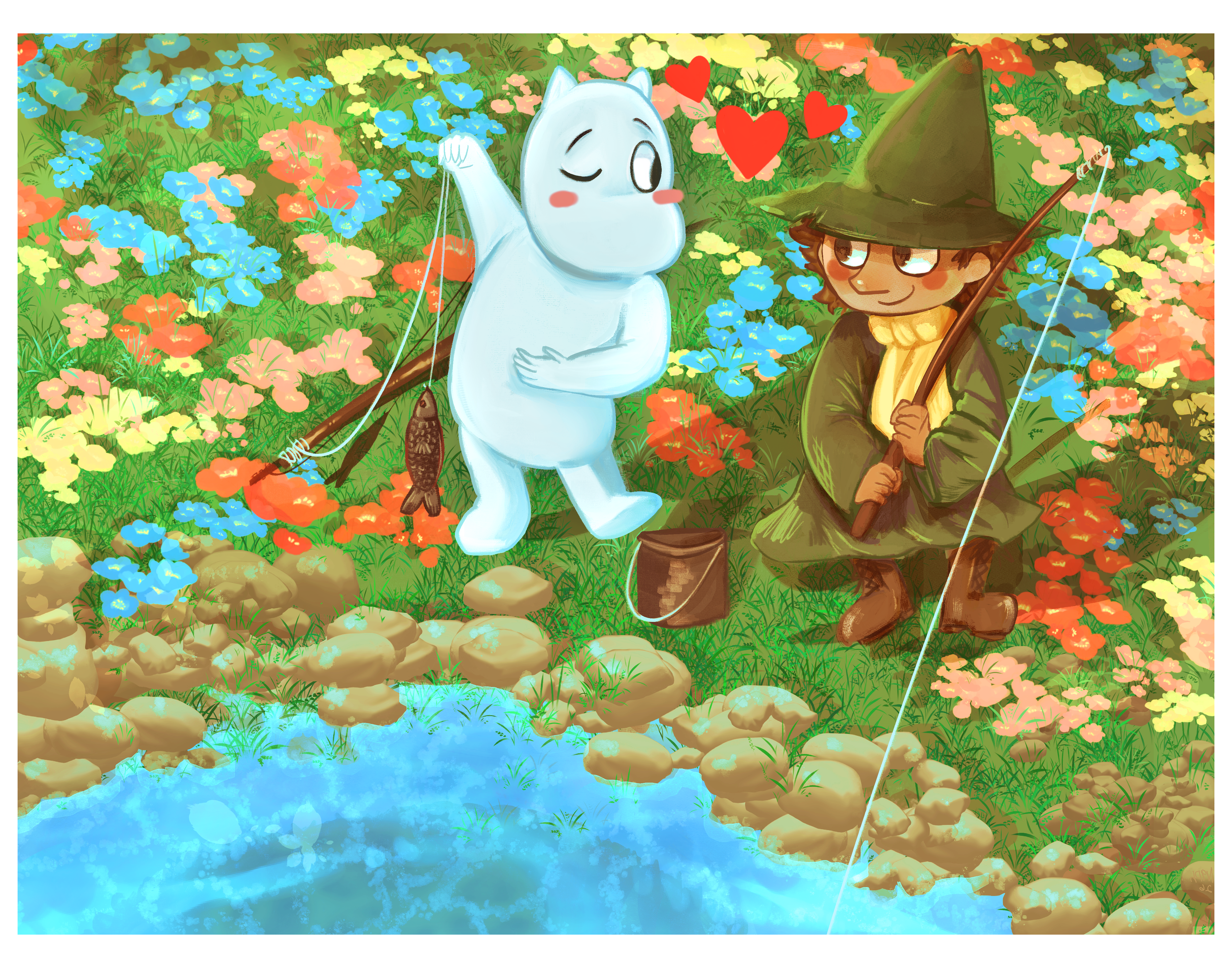Fishing Friends by sunflowermourning.png