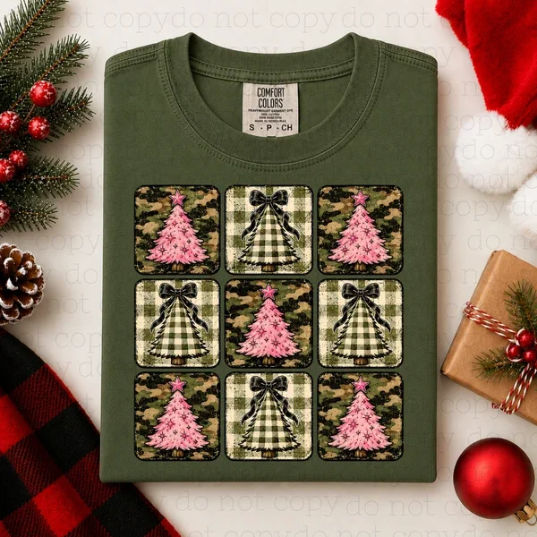 COQUETTE CAMO CHRISTMAS FRAMES