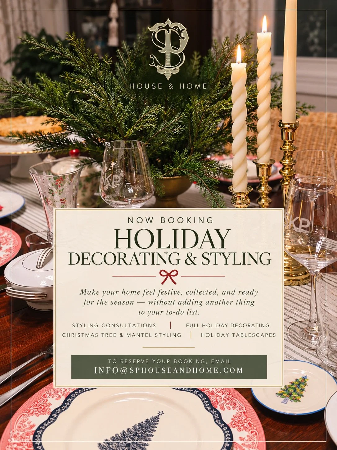 🎄 Now Booking: Holiday Decorating &amp; Styling 🎄
The holidays are one of my favorite times to make a home feel extra special, and this year I&rsquo;m excited to bring a little SP House &amp; Home to your Christmas!
Whether you need help making the