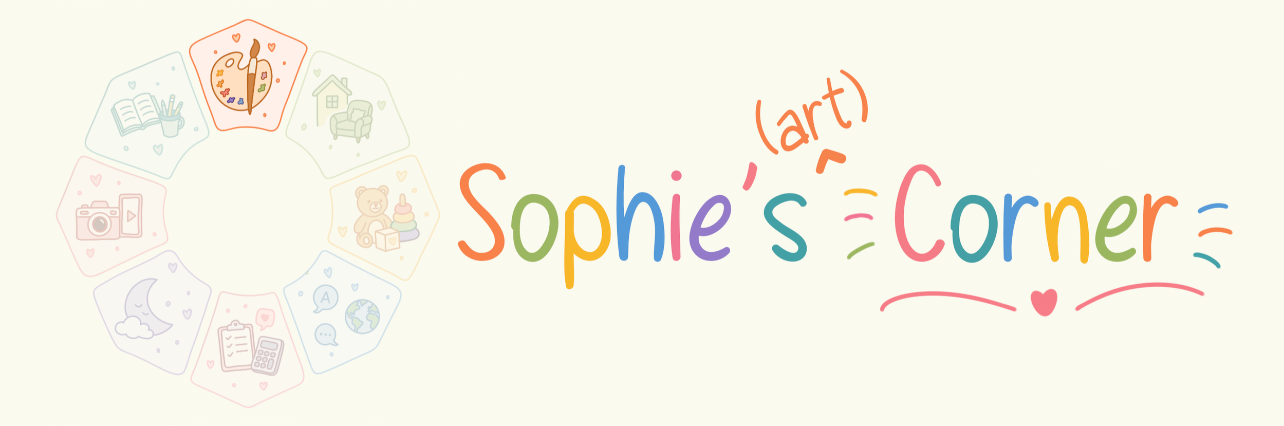Sophie's Art Corner banner.