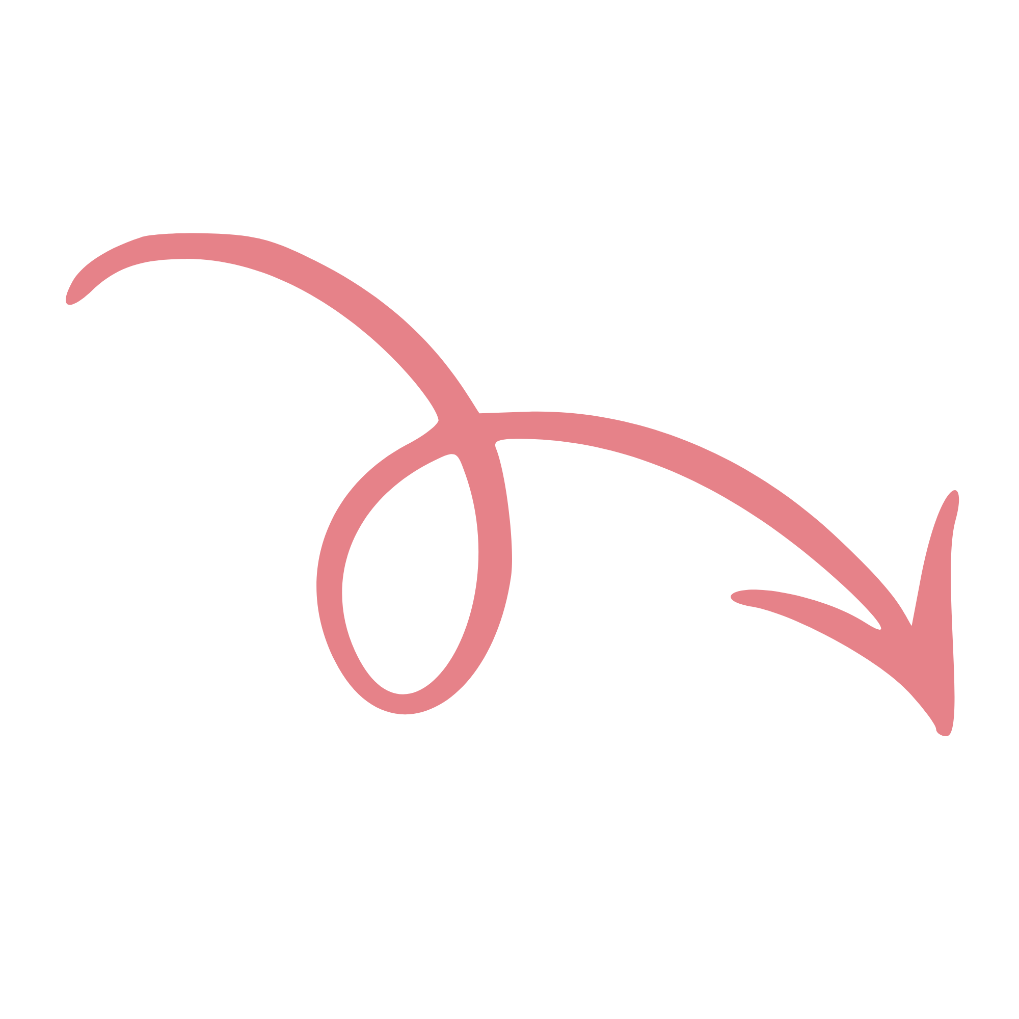 A red arrow.
