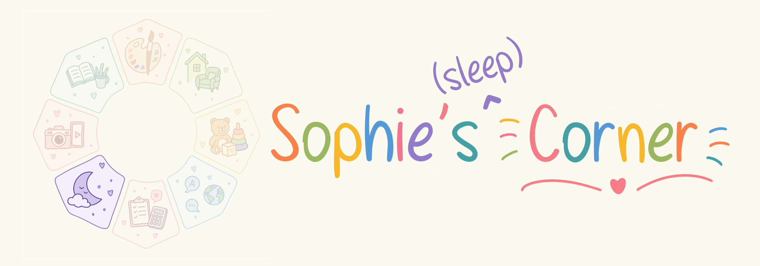 Sophie's Sleep Corner banner.
