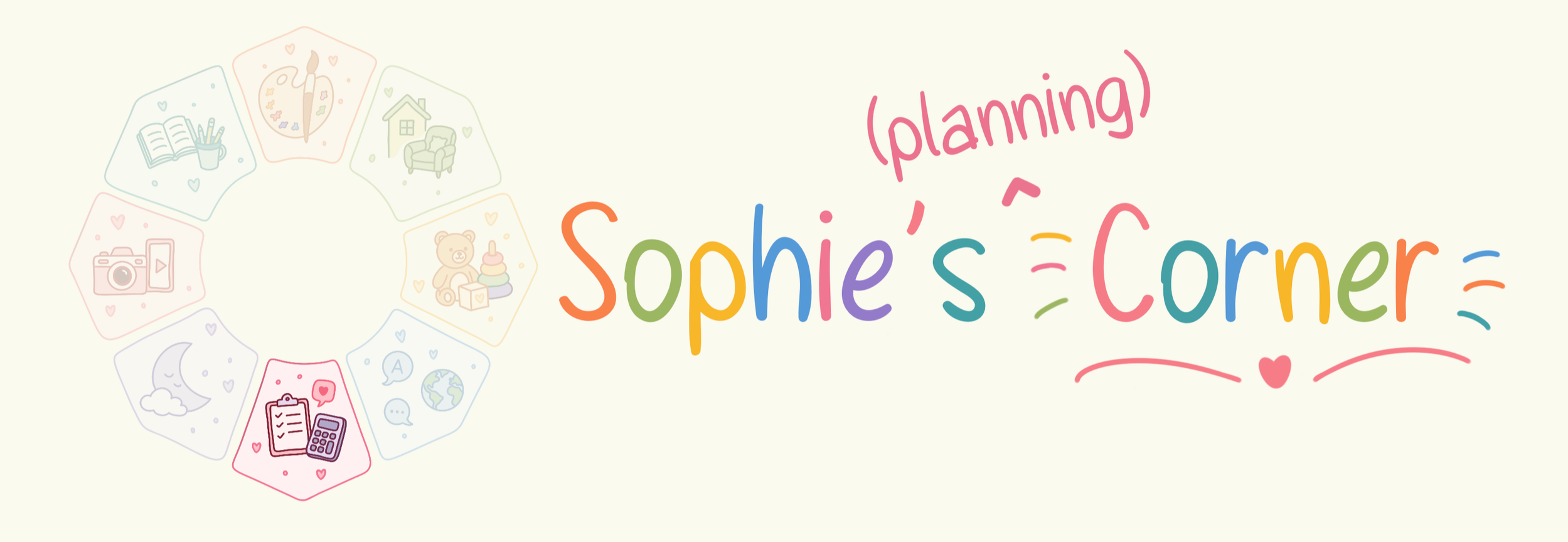 Sophie's Planning Corner banner.