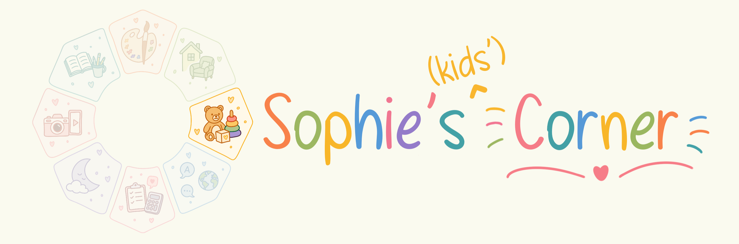 Sophie's Kids' Corner banner.