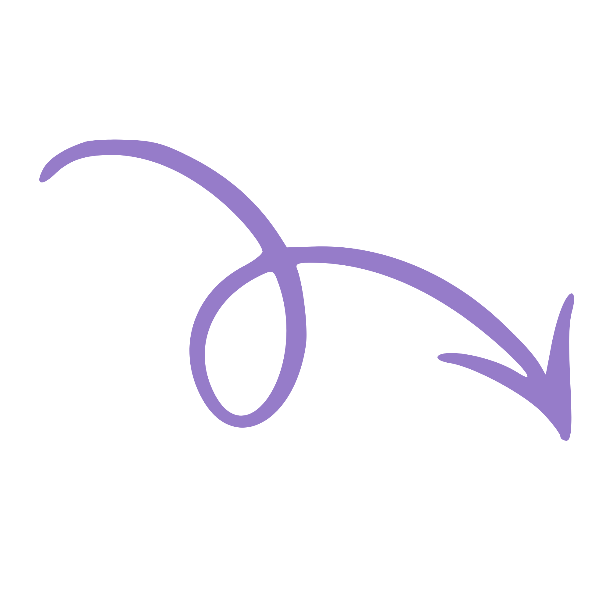 A purple arrow.