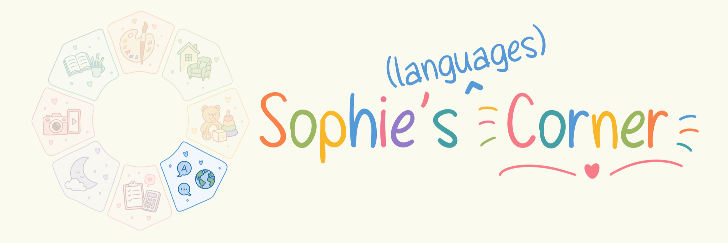 Sophie's Languages Corner banner.