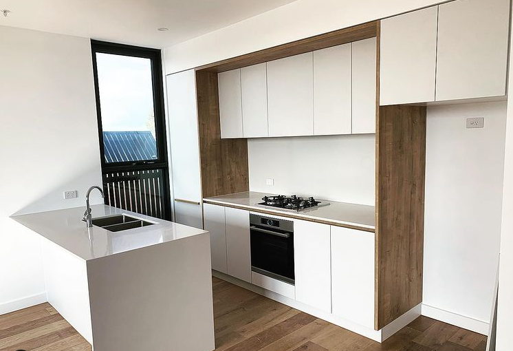 Custom small kitchen.