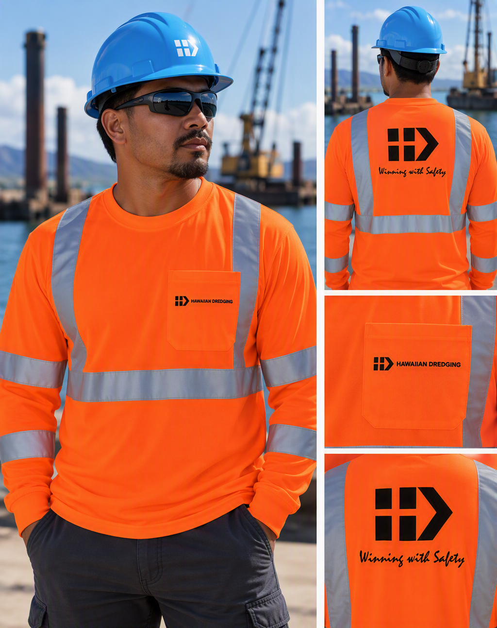 Hawaiian Dredging High-Visibility Reflective Safety T-Shirt - $22
