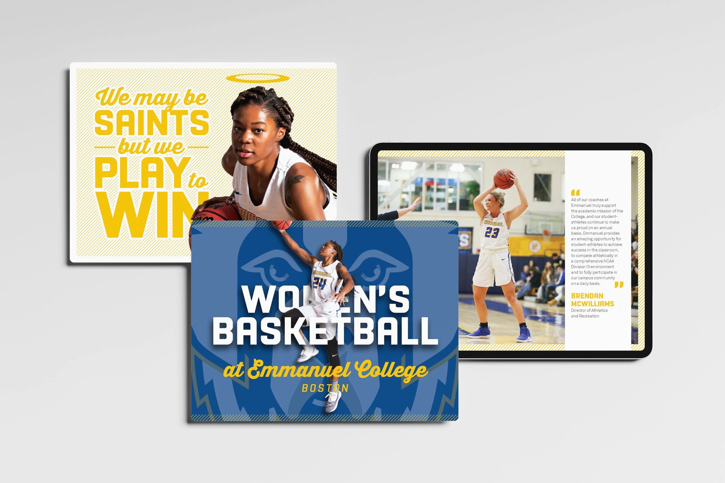 Digital version of brochures for use on tablets for recruiters and coaches