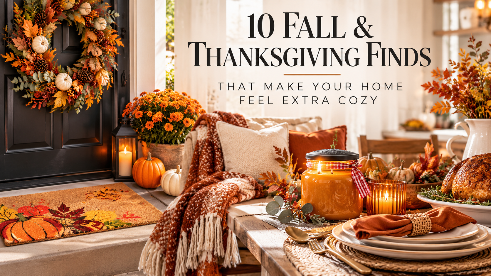 10 Fall &amp; Thanksgiving Finds That Make Your Home Feel Cozy