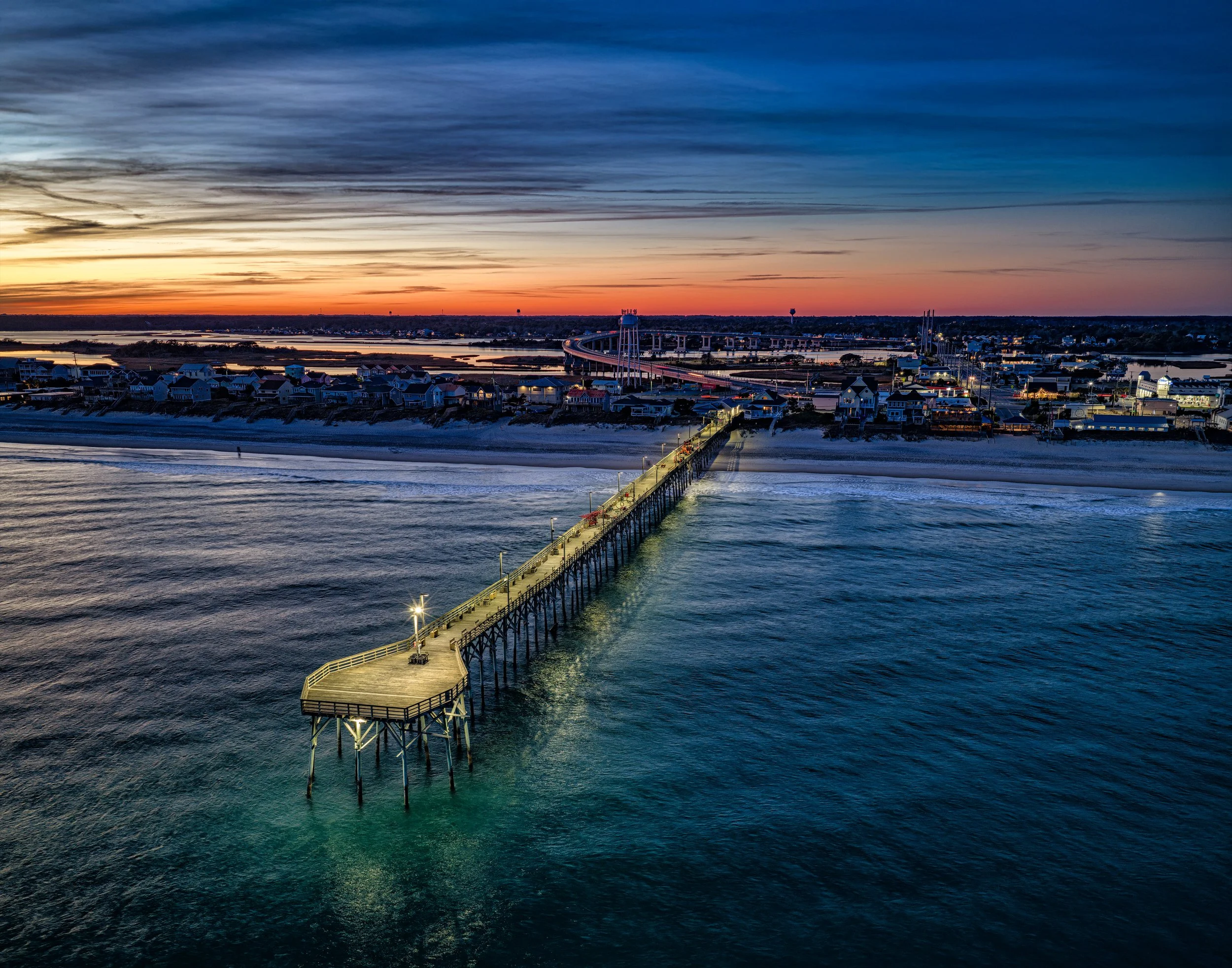 Surf City Pier at Twilight 11x14.jpg