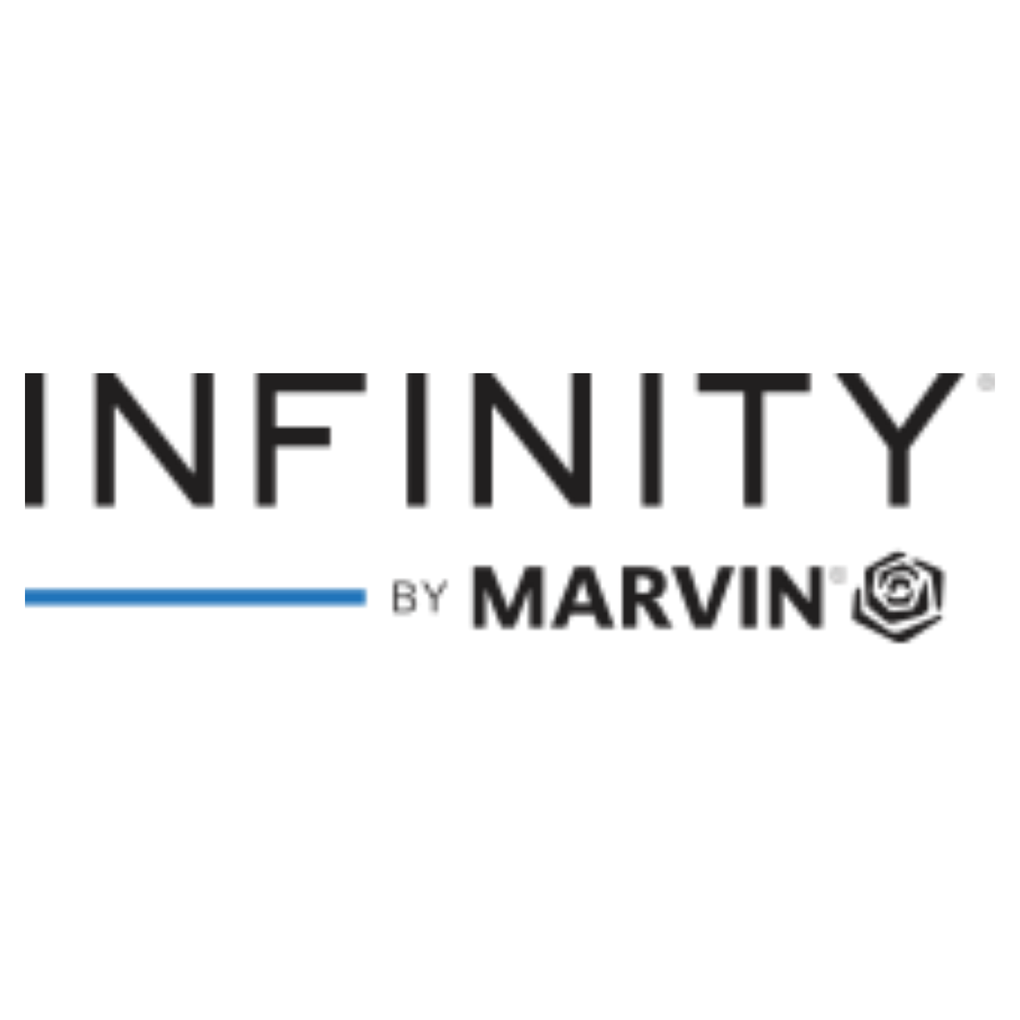 Netflix logo in black and red with blue underline