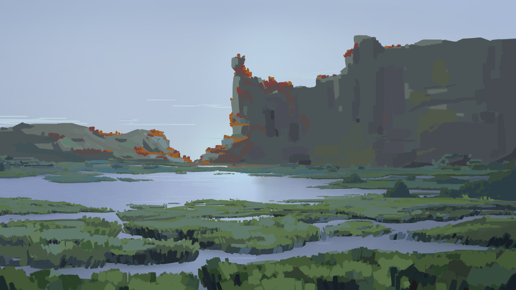 Original concept painted in Photoshop