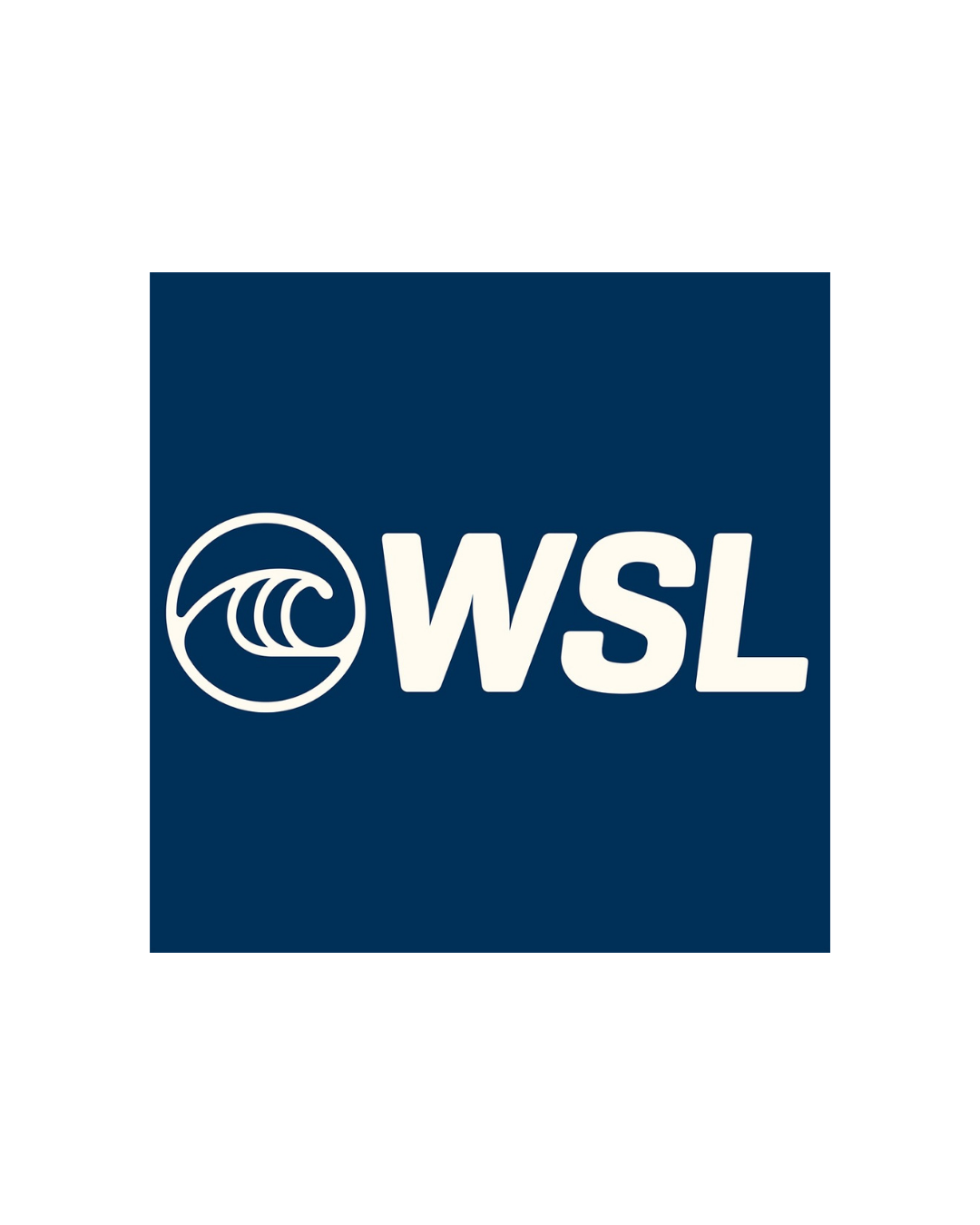 WSL logo on a dark blue background with a wave symbol and the letters 'WSL' in white.