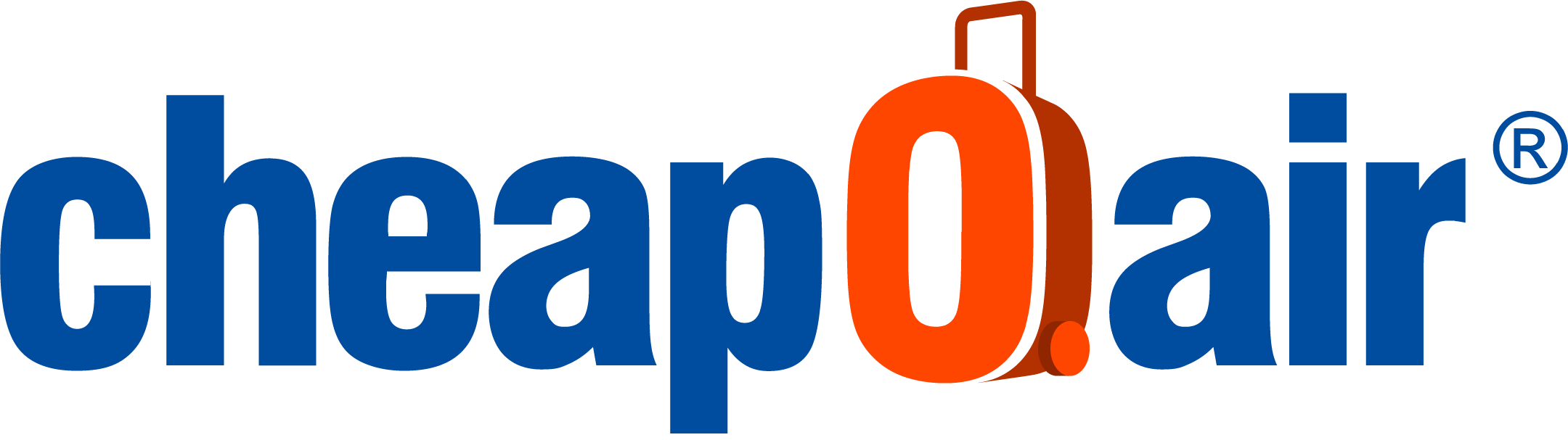 Logo with blue text.
