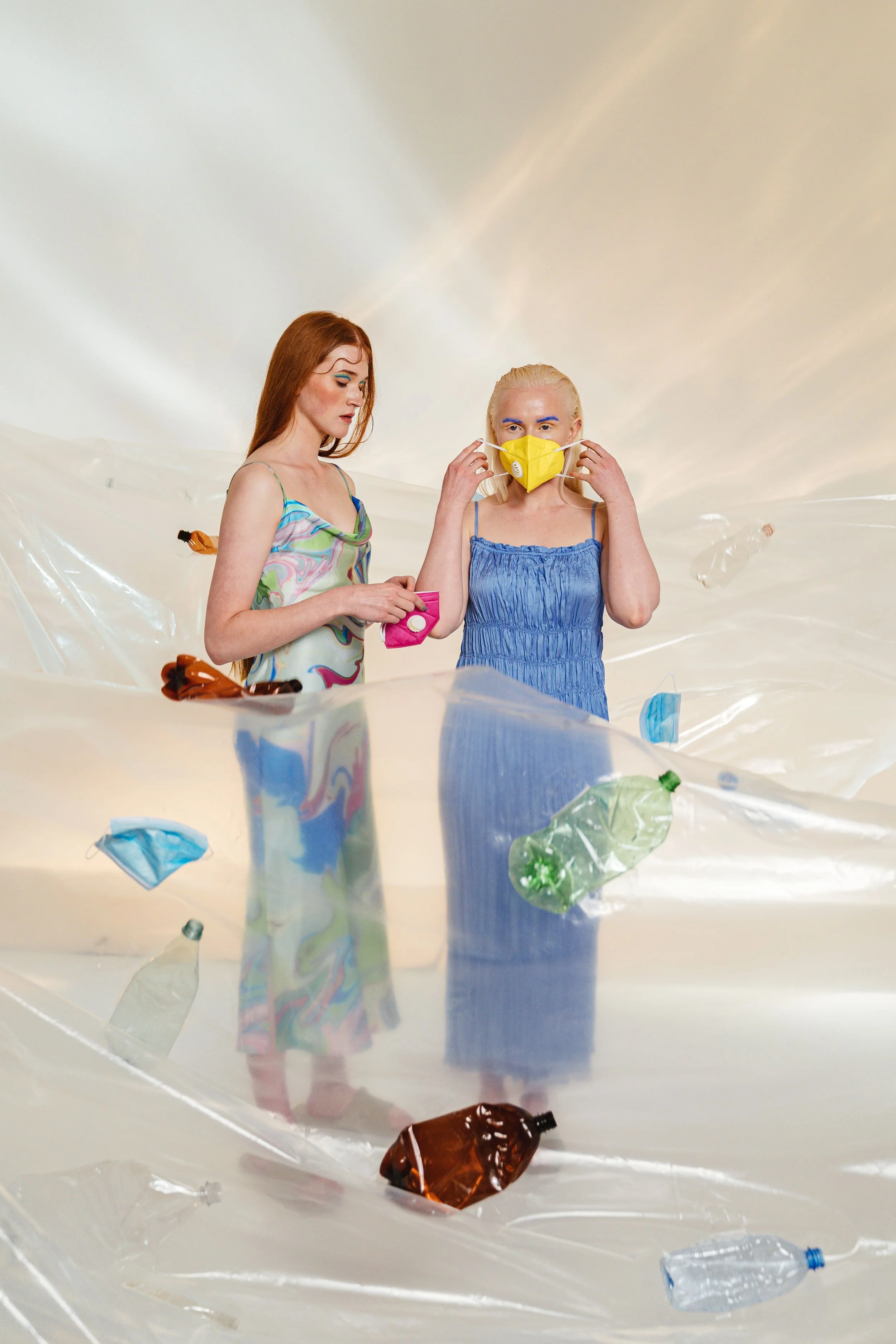 Two women standing together in soft, reflective light, representing self-discovery in psychodynamic therapy