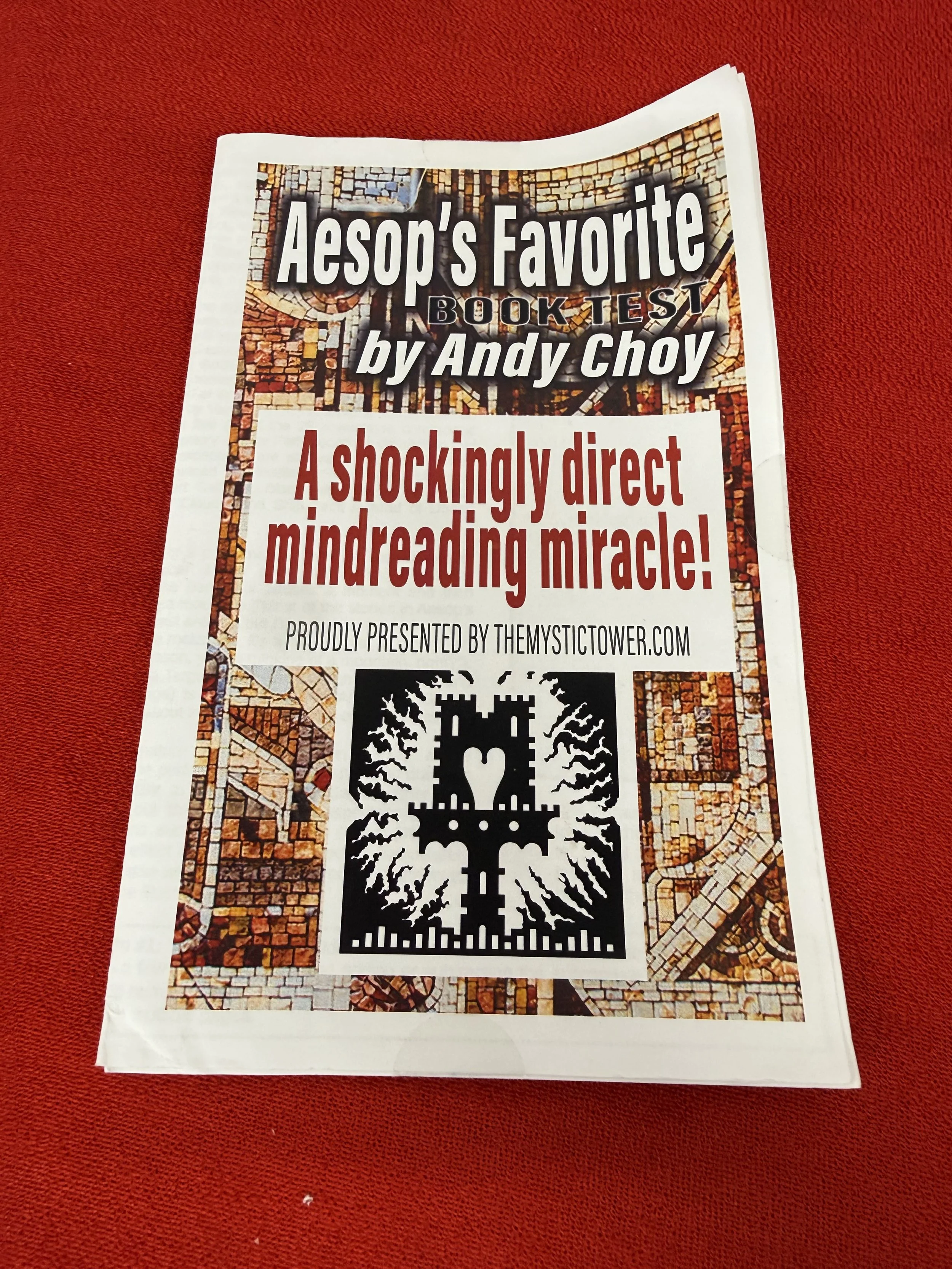 Aesop's Fables Book Test