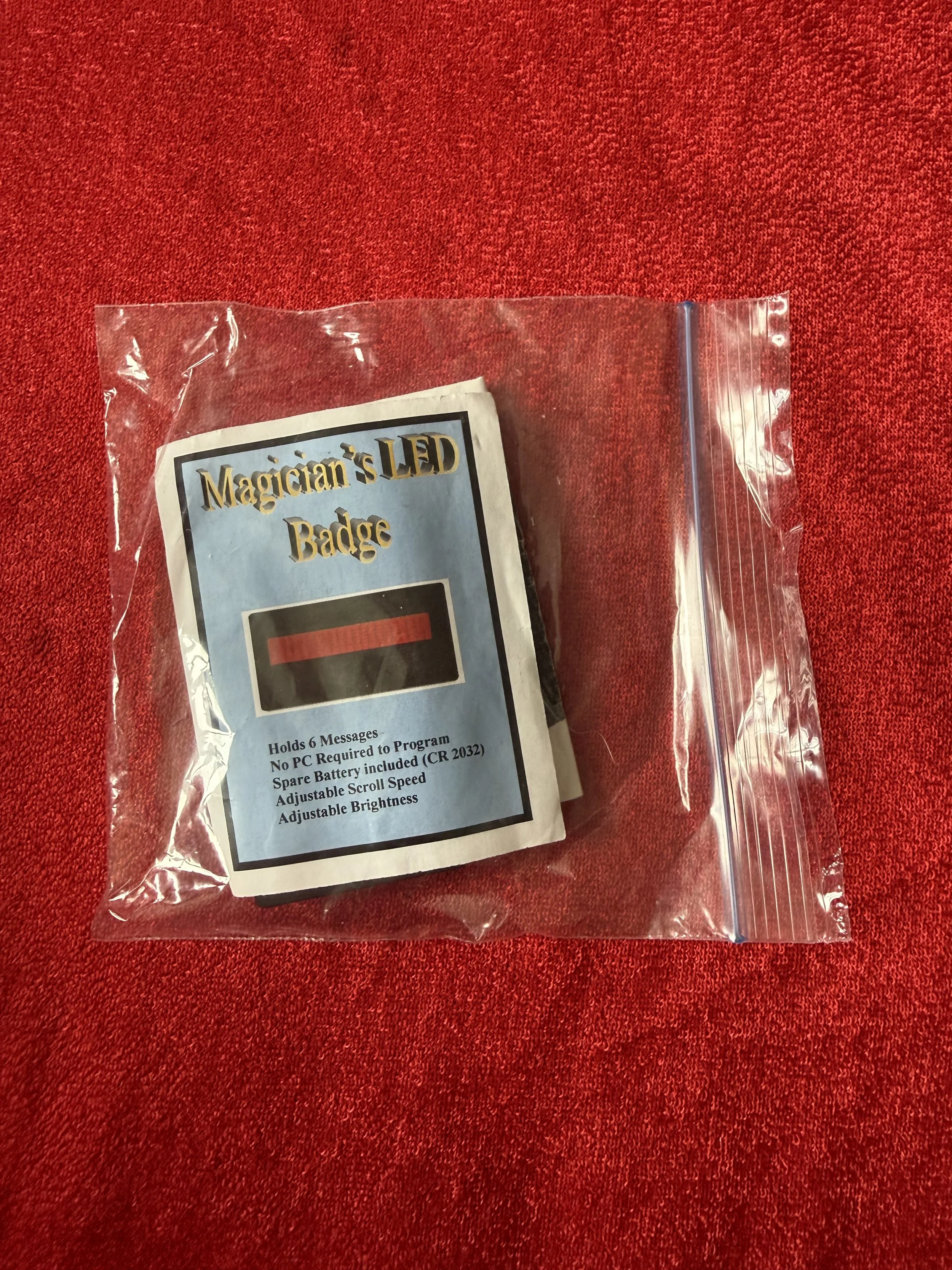 Magicians LED Badge (red)