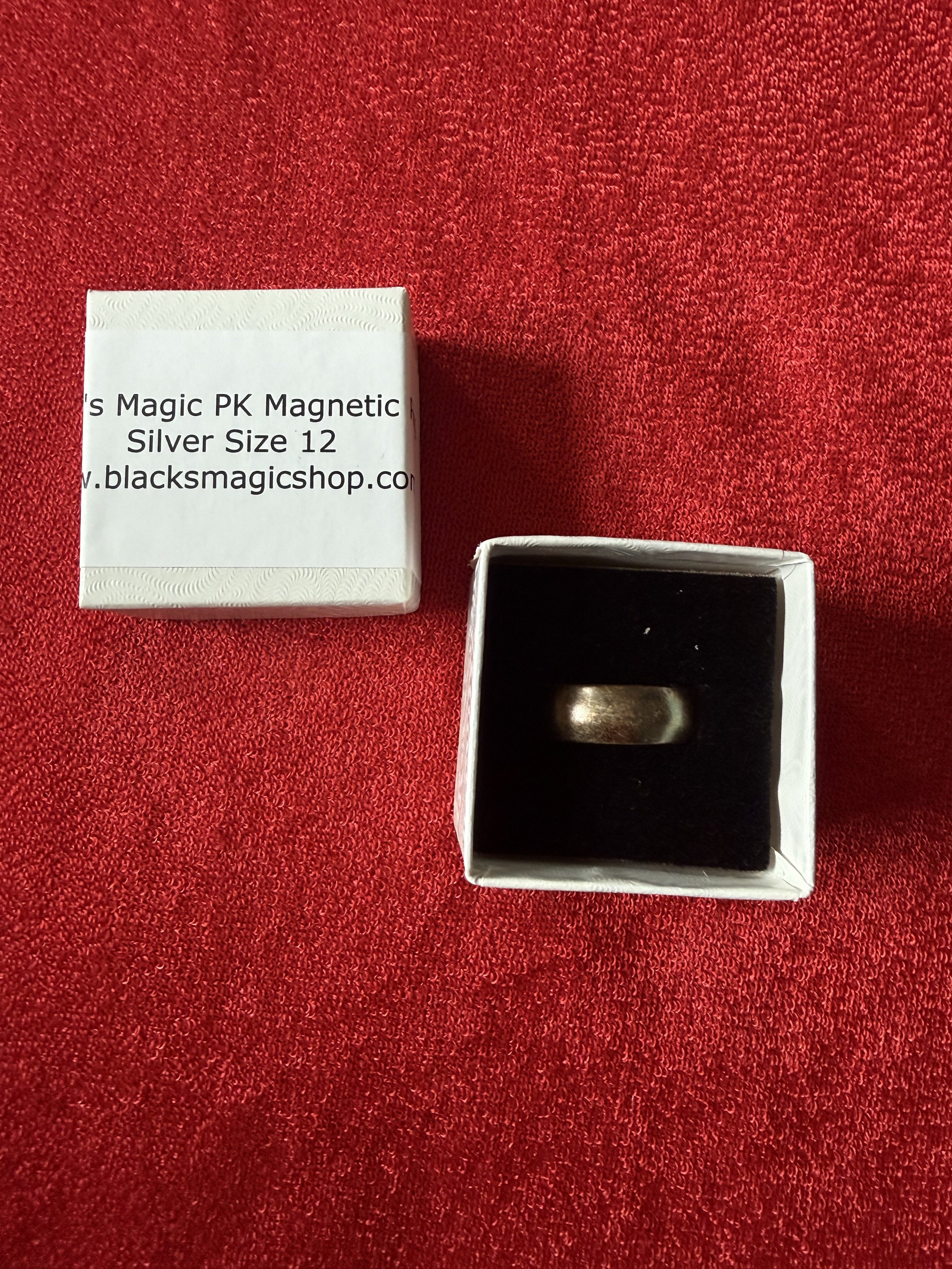 Black's Magic PK Magnetic Ring (size 12 silver)
