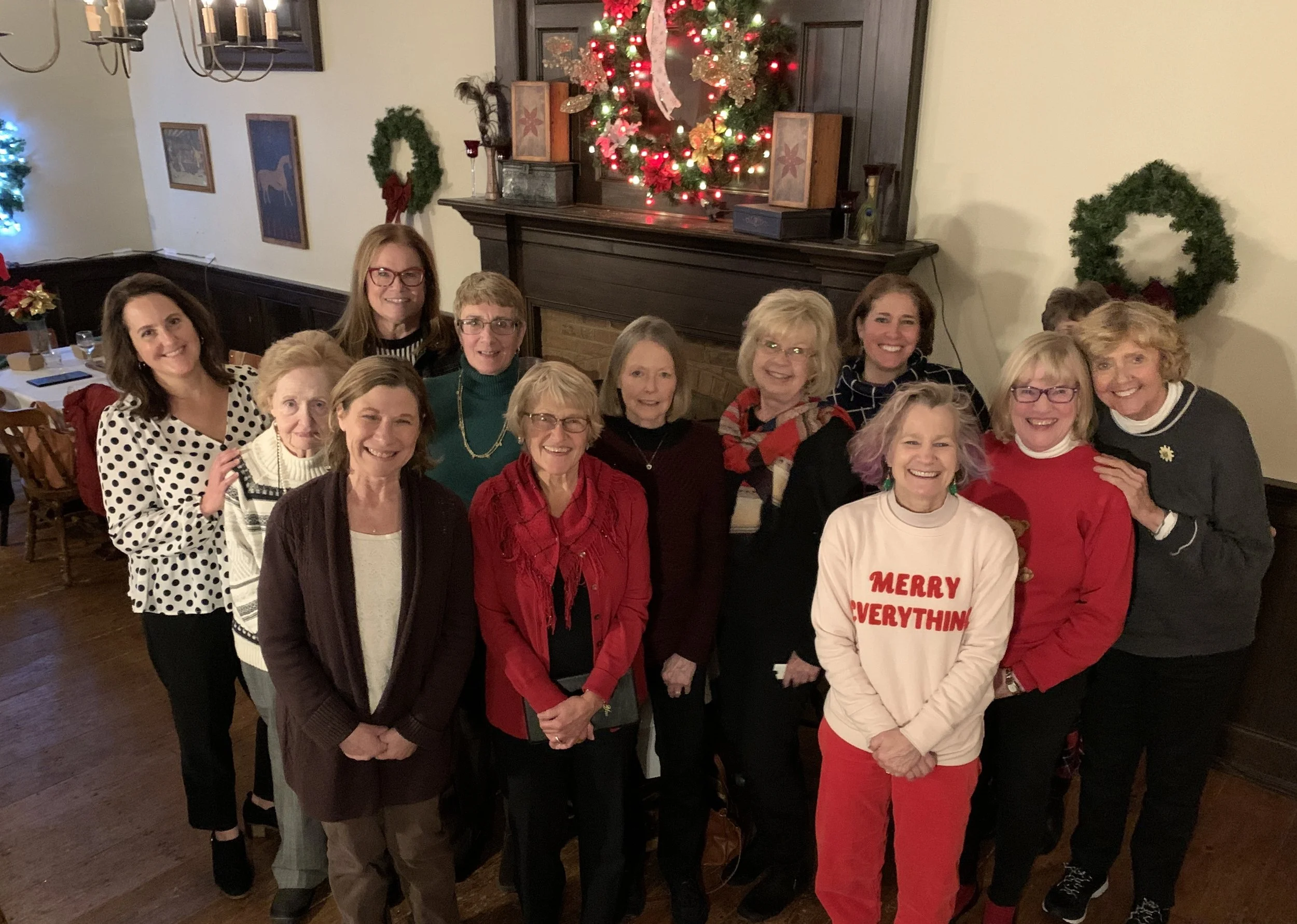Women of St. Anskar’s gather for a group photo at the annual Women’s Christmas dinner.