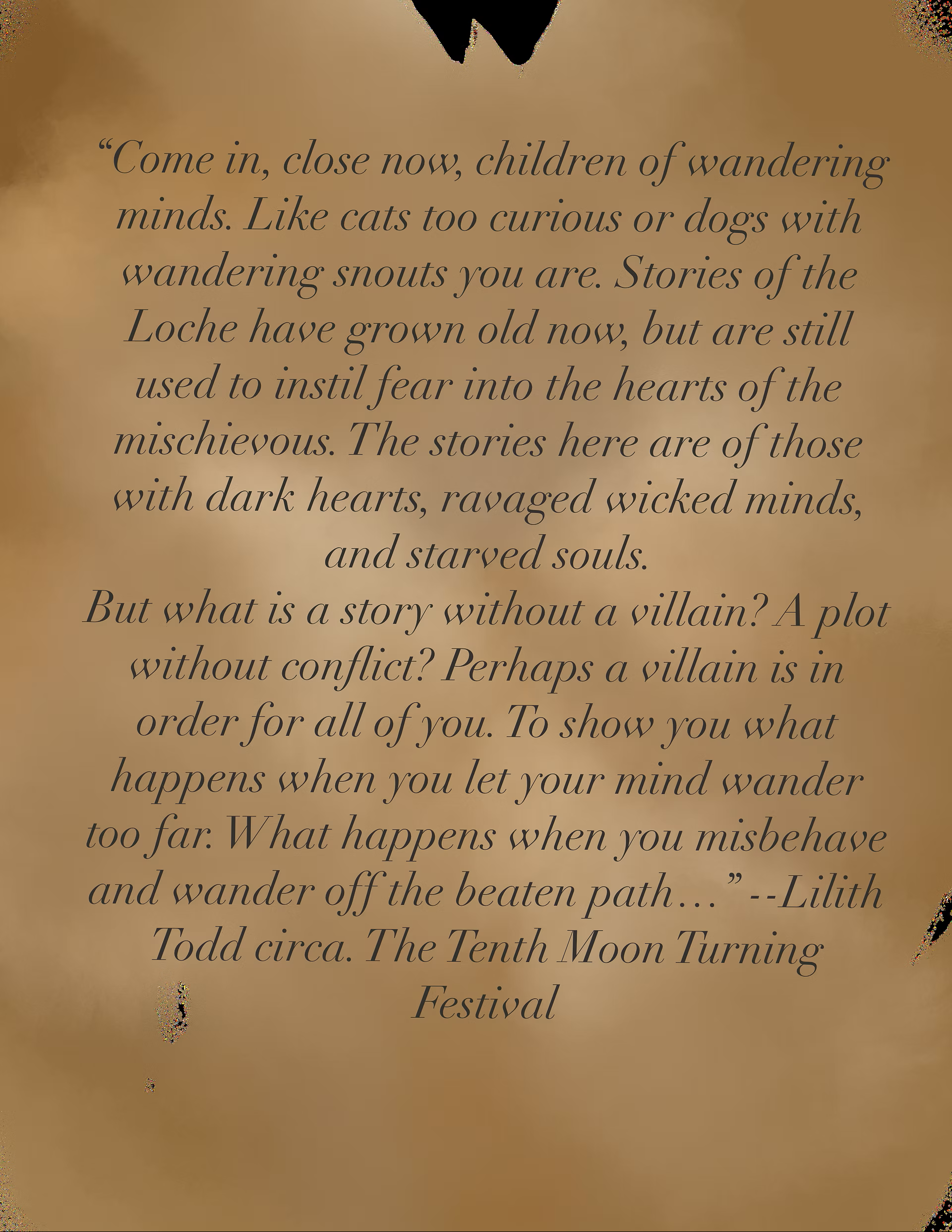 "Let me tell you a story..."(ii)