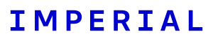 Text image with the word 'IMPERIAL' in bold blue capital letters.