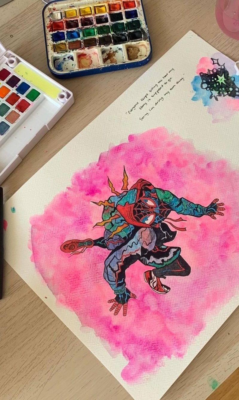 Spider Man Watercolor 