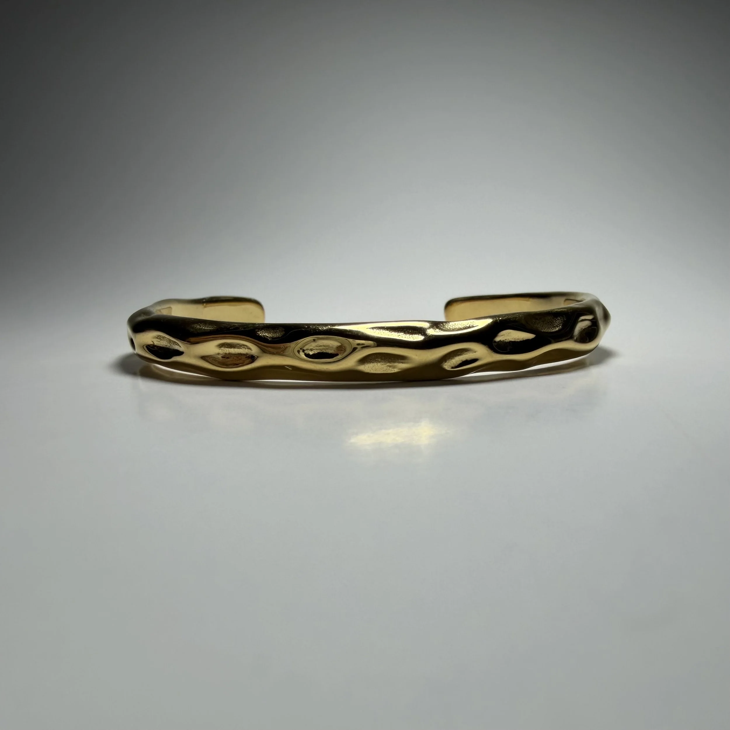 Golden Hammered bracelet