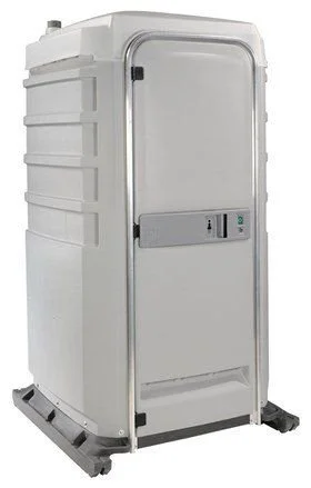 Exterior of a flush portable toilet